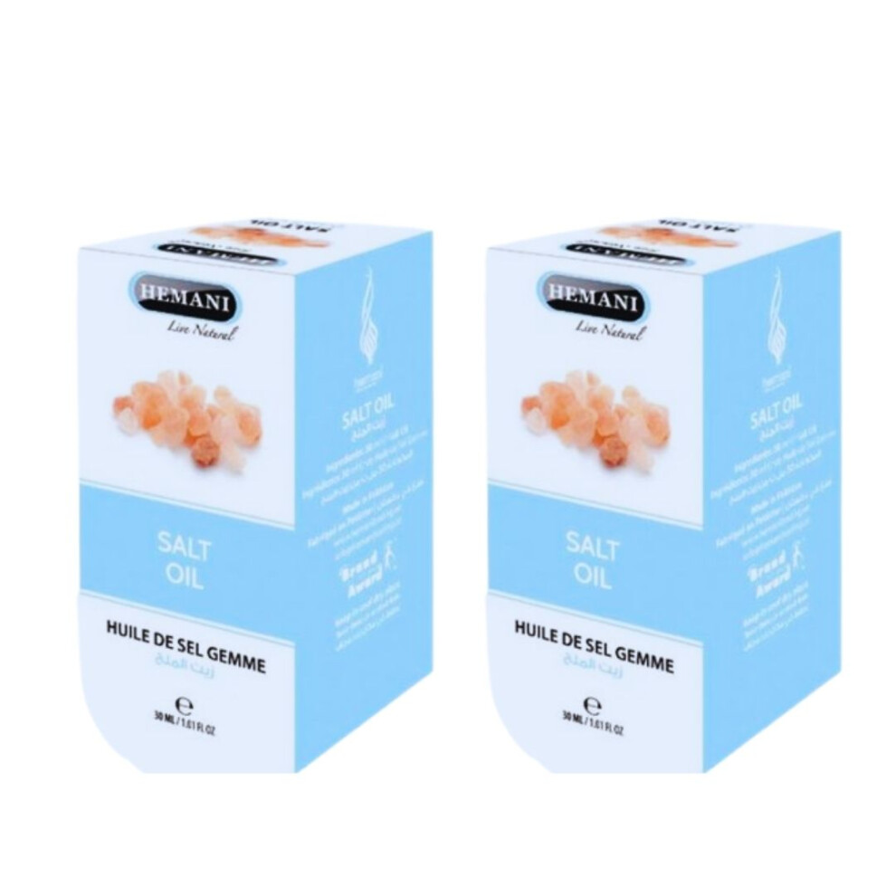 Hemani Salt Herbal Oil 30ml Pack Of 2 |Reduce Stress & Relaxes Body |Relieves Pain & Muscle Cramps |Essential Oil & Multipurpose Oil