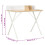 VidaXL vidaXL Computer Desk X-Shape Cross Legs White and Oak PC Table Corner Desk 7
