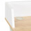 VidaXL vidaXL Computer Desk X-Shape Cross Legs White and Oak PC Table Corner Desk 6