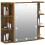 VidaXL vidaXL Spiegelschrank mit LED Räuchereiche 70x16,5x60 cm 6