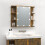 VidaXL vidaXL Spiegelschrank mit LED Räuchereiche 70x16,5x60 cm 3