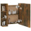 VidaXL vidaXL Spiegelschrank mit LED Räuchereiche 70x16,5x60 cm 7