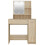 VidaXL (Sonoma oak) vidaXL Dressing Table with LED Vanity Table Makeup Vanity Desk Cosmetic Table 7