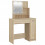 VidaXL (Sonoma oak) vidaXL Dressing Table with LED Vanity Table Makeup Vanity Desk Cosmetic Table 5