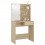 VidaXL (Sonoma oak) vidaXL Dressing Table with LED Vanity Table Makeup Vanity Desk Cosmetic Table 8