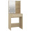 VidaXL (Sonoma oak) vidaXL Dressing Table with LED Makeup Vanity Desk Cosmetic Table Multi Colours 4