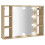 VidaXL vidaXL Spiegelschrank mit LED Sonoma-Eiche 76x15x55 cm 3