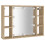 VidaXL vidaXL Spiegelschrank mit LED Sonoma-Eiche 76x15x55 cm 4