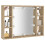 VidaXL vidaXL Spiegelschrank mit LED Sonoma-Eiche 76x15x55 cm 7