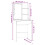 VidaXL (White) vidaXL Dressing Table with LED Makeup Vanity Desk Cosmetic Table Multi Colours 5