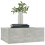 VidaXL vidaXL Floating Nightstand Concrete Grey Engineered Wood Wall-mounted Table 4