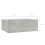 VidaXL vidaXL Floating Nightstand Concrete Grey Engineered Wood Wall-mounted Table 8