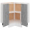 VidaXL vidaXL Kitchen Cabinet Concrete Grey Engineered Wood Kitchen Storage Organiser 6