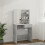 VidaXL (Concrete grey) vidaXL Dressing Table with LED Vanity Table Makeup Vanity Desk Cosmetic Table 6