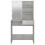 VidaXL (Concrete grey) vidaXL Dressing Table with LED Vanity Table Makeup Vanity Desk Cosmetic Table 9