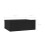VidaXL vidaXL Floating Nightstand Black Engineered Wood Wall-mounted Bedside Shelf 5
