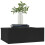 VidaXL vidaXL Floating Nightstand Black Engineered Wood Wall-mounted Bedside Shelf 4