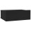 VidaXL vidaXL Floating Nightstand Black Engineered Wood Wall-mounted Bedside Shelf 3