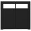VidaXL vidaXL Sideboard mit LED-Leuchten Schwarz 80x35x75 cm 19