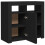VidaXL vidaXL Sideboard mit LED-Leuchten Schwarz 80x35x75 cm 18