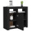 VidaXL vidaXL Sideboard mit LED-Leuchten Schwarz 80x35x75 cm 16