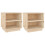 VidaXL (brown, 2) vidaXL 1/2x Solid Wood Pine Bedside Cabinet Wooden Side Table Multi Colours 3
