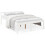 VidaXL (white, 120 x 190 cm) vidaXL Bed Frame Bedroom Bed Base Matress Foundation Bedstead Solid Wood Pine 10