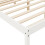 VidaXL (white, 135 x 190 cm) vidaXL Bed Frame Bedroom Bed Base Matress Foundation Bedstead Solid Wood Pine 13