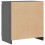 VidaXL vidaXL Solid Pinewood Side Cabinet Grey Home Sideboard Wooden Storage Cabinet 9