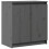 VidaXL vidaXL Solid Pinewood Side Cabinet Grey Home Sideboard Wooden Storage Cabinet 3