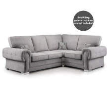 (Grey, 4 Seater Corner Right Hand Facing) Milan Fullback Corner Sofa Range