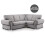 (Grey, 4 Seater Corner Right Hand Facing) Milan Fullback Corner Sofa Range 1