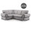 (Grey, 4 Seater Corner Left Hand Facing) Milan Fullback Corner Sofa Range 1