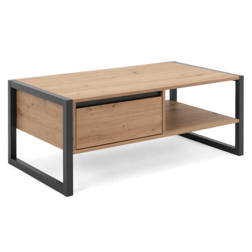 Finori Coffee Table Artisan Oak and Anthracite Grey Side Accent Couch Table 2