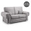 (Grey, 2 Seater) Milan Fullback Corner Sofa Range 1