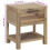 VidaXL vidaXL Solid Wood Acacia Nightstand with Drawer Bedside End Table Cabinet 4