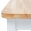 VidaXL vidaXL 4x Solid Rubber Wood Dining Chairs White and Light Wood Kitchen Seating 6