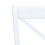 VidaXL vidaXL 4x Solid Rubber Wood Dining Chairs White and Light Wood Kitchen Seating 5