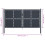 vidaXL Gartentor aus Stahl 300 x 125 cm Anthrazit 4