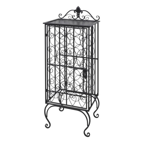 VidaXL Metal Wine Storage Wine Rack Wine Stand Display Organizer 28 Bottles Iron 2