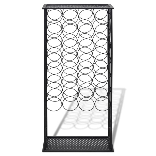 VidaXL Metal Cubic Wine Storage Wine Rack Wine Stand Display Organizer 28 Bottles 2