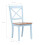 VidaXL vidaXL 4x Solid Rubber Wood Dining Chairs Grey and Light Wood Kitchen Seating 4