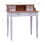 VidaXL vidaXL Writing Desk with Drawers Writing Table Study Desk Solid Mahogany Wood 4