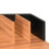 VidaXL vidaXL Computer Desk X-Shape Cross Legs Black and Brown PC Table Corner Desk 5