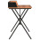 VidaXL vidaXL Computer Desk X-Shape Cross Legs Black and Brown PC Table Corner Desk 3