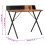 VidaXL vidaXL Computer Desk X-Shape Cross Legs Black and Brown PC Table Corner Desk 7
