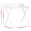 VidaXL vidaXL Computer Desk X-Shape Cross Legs White Office Home Table Corner Desk 7