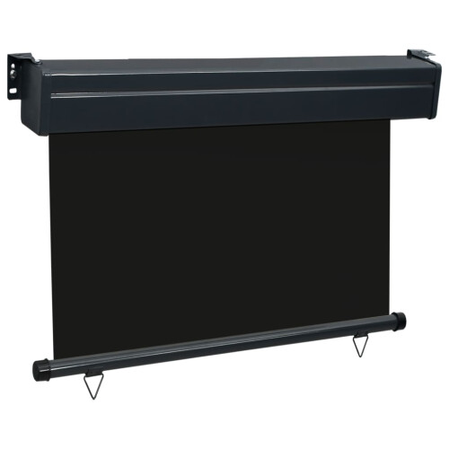 vidaXL sidemarkise til balkon 80 x 250 cm sort 2