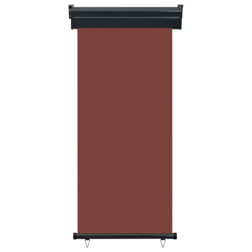 vidaXL sidemarkise til balkon 80 x 250 cm brun 1