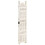 VidaXL vidaXL Solid Mango Wood Hand carved 3-Panel Room Divider White 120cm Screen 2
